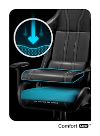 Chaise de gaming Diablo X-One 2.0 Taille Normale: Noire-Bleue