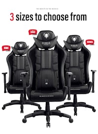 Дитяче комп'ютерне крісло Diablo X-Ray Kids Size; чорно-сіре