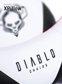 Ігрове комп'ютерне крісло Diablo X-Ray Normal Size; біло-чорне