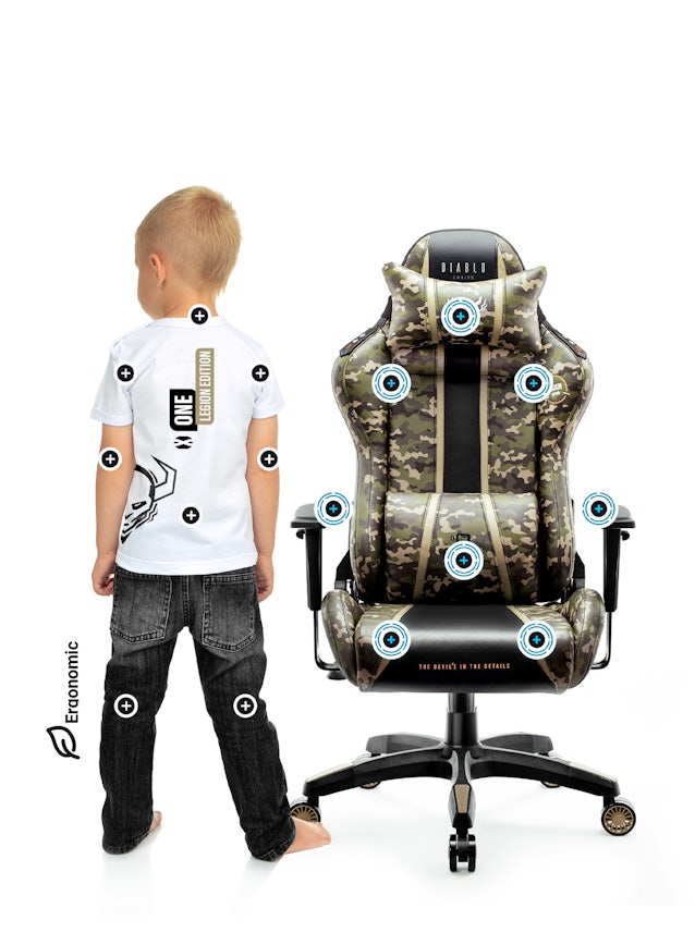 Chaise pour Enfants Diablo X-One 2.0 Taille Kids: Legion