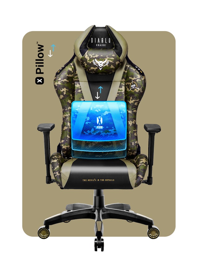 Fotel do biurka dla dziecka Diablo X-Horn 2.0 Kids Size Legion