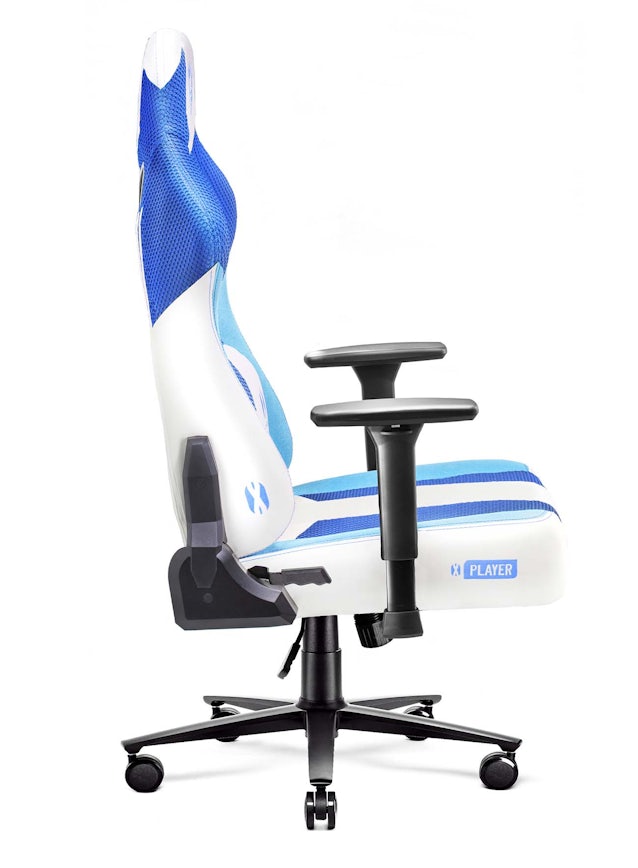 Ігрове комп'ютерне крісло з тканини Diablo X-Player 2.0 King Size: Frost White