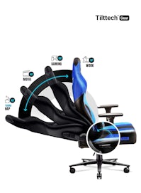 Ігрове комп'ютерне крісло з тканини Diablo X-Player 2.0 King Size: Frost Black