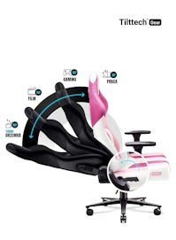 Fotel gamingowy Diablo X-Player 2.0 materiałowy Normal Size: Marshmallow Pink