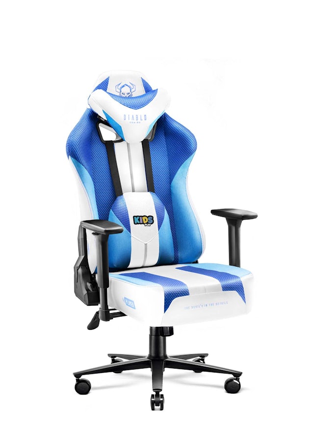 Дитяче ігрове комп'ютерне крісло з тканини Diablo X-Player 2.0 Kids Size: Frost White