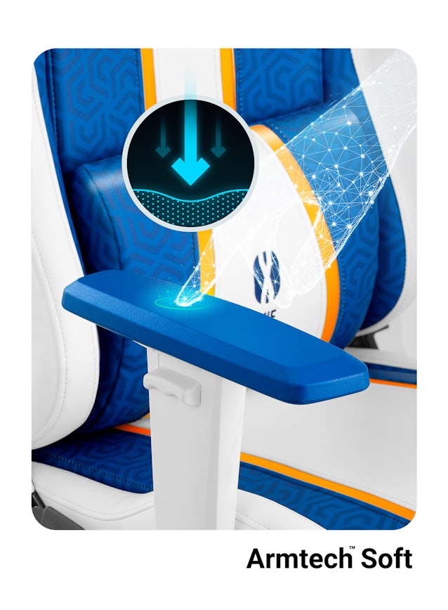 Herní židle Diablo X-One 2.0 King Size: Aqua Blue / Modrá Diablochairs