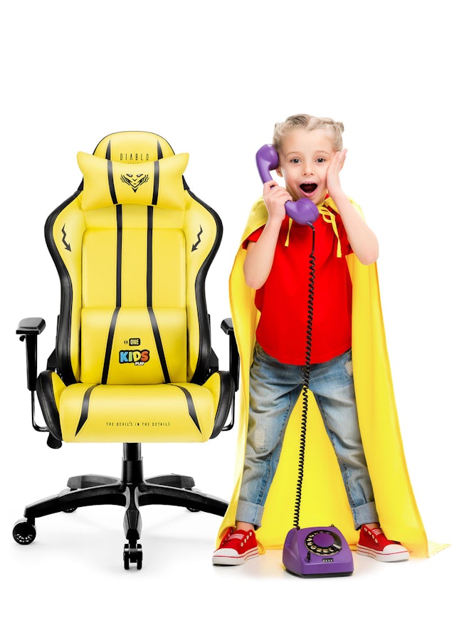 Diablo X-One 2.0 forgatható gamer szék gyerekeknek Kids Size: Electric Yellow / sárga  Diablochairs
