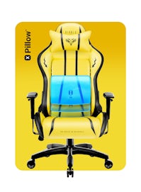 Herné kreslo Diablo X-One Normal Size: Electric Yellow/žlté Diablochairs