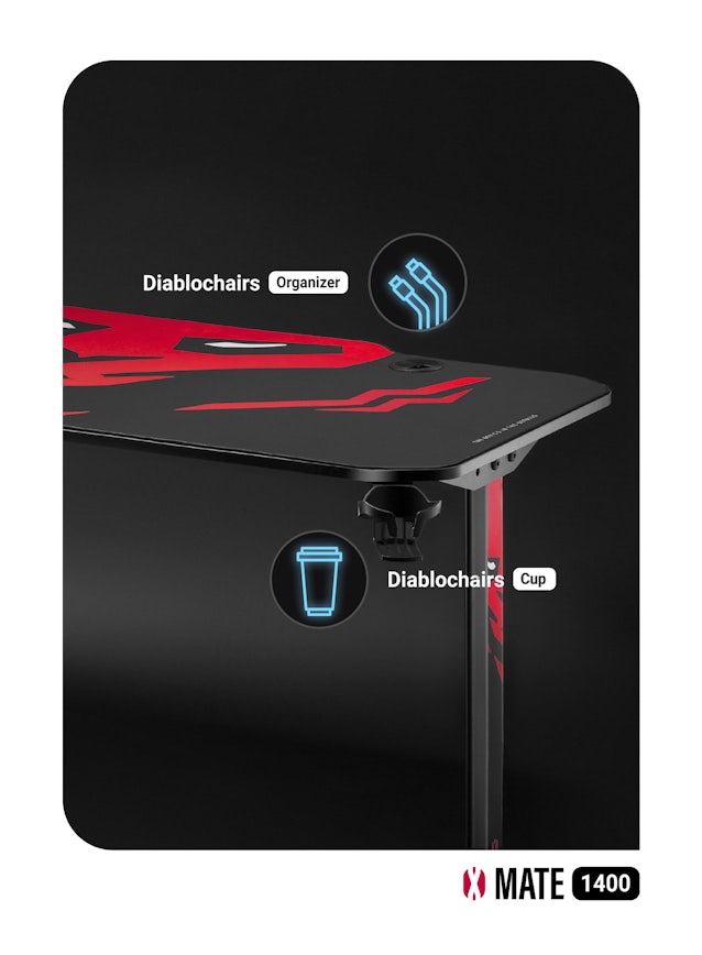Herný stôl Diablo X-Mate 1400 čierny Diablochairs