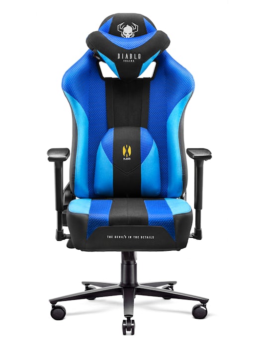 Diablo X-Player 2.0 Textile Gaming Chair Frost Black : King Size 