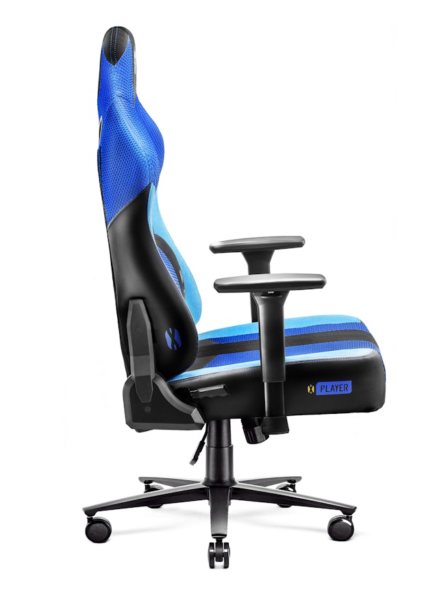 Ігрове комп'ютерне крісло з тканини Diablo X-Player 2.0 King Size: Frost Black