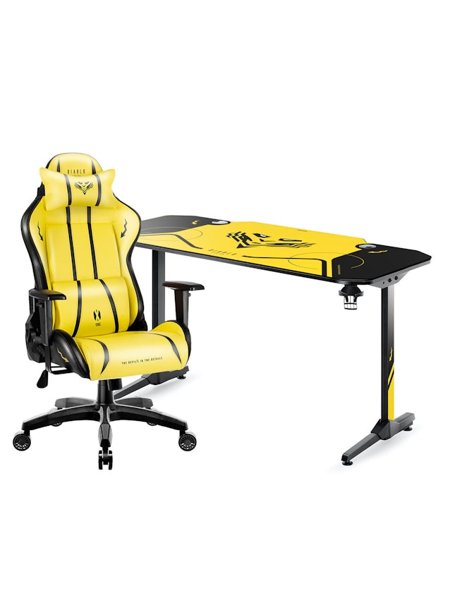 Podkładka gamingowa Diablo Chairs Electric Yellow