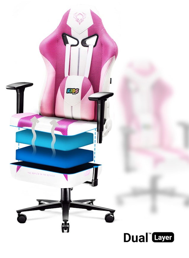 Diablo X-Player 2.0 Swivel Chair Marshmallow Pink : Kids Size 