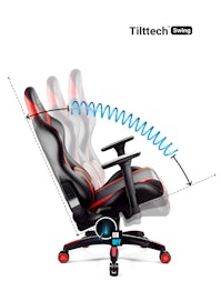 Ігрове комп'ютерне крісло Diablo X-Horn 2.0 Normal Size: чорно-червоне