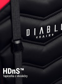 Fotel gamingowy Diablo X-Ray Normal Size: Czarno-czerwony