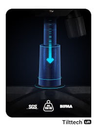 Gaming Stuhl Diablo X-Ray Normal Size: Schwarz-Rot